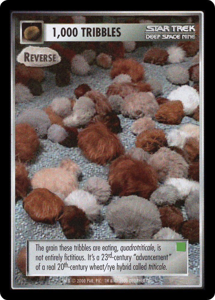 1,000 Tribbles - Reverse (Green)